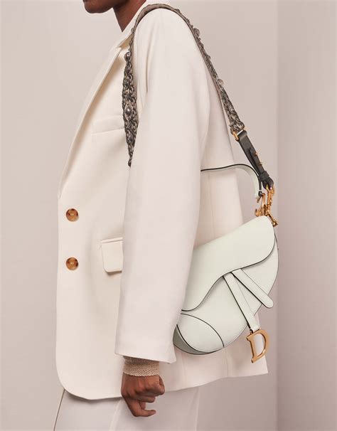 dior saddle white fluffy bag|genuine dior saddle bag.